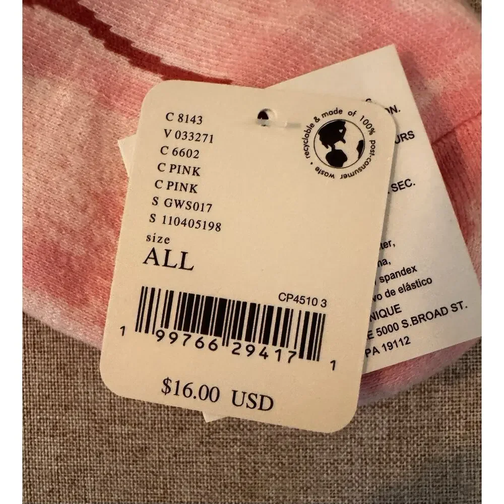 Free People Tie-dye Pink With Floral Motif NWT